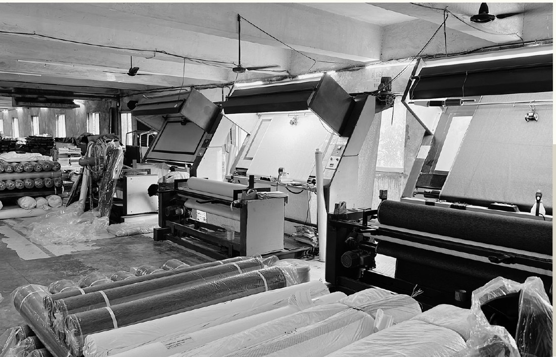 Fabric processing floor